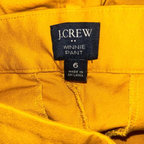 J. Crew Vibrant Yellow Cropped Pants - Picture 4 of 4